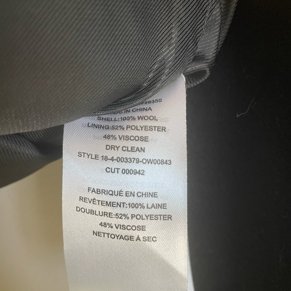 Equipment black cropped wool blazer size 8 - Picture 3 of 5